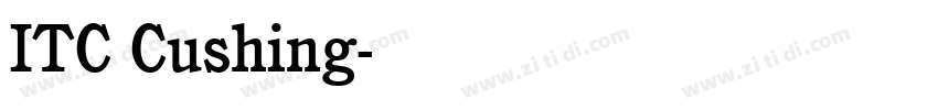 ITC Cushing字体转换